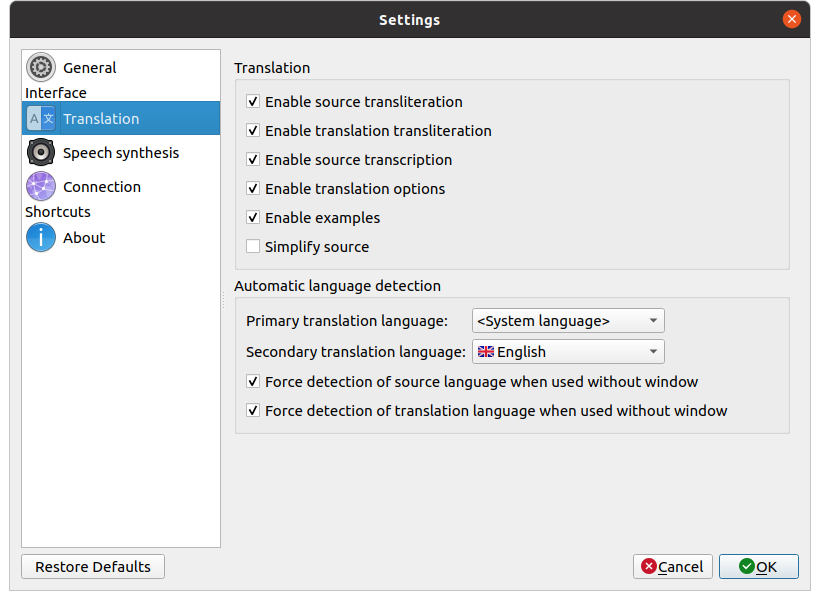 Crow Translate 2.10.7 download the new for windows