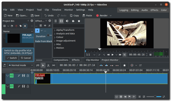 Kdenlive 23.04.3 for windows download