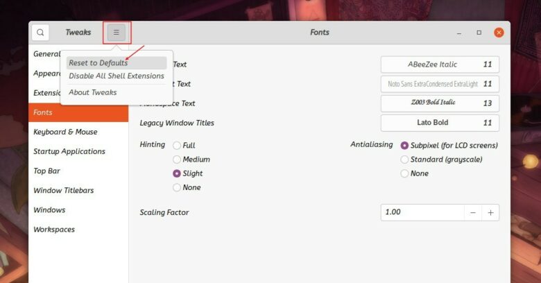 How to Change System Text Font in Ubuntu / Debian / Fedora with Gnome ...