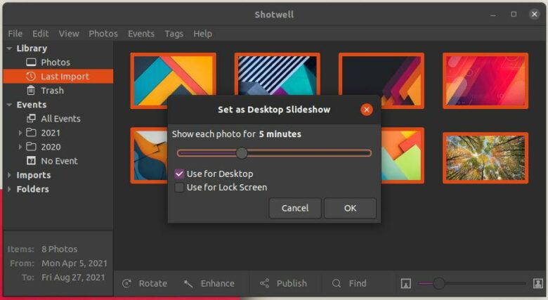 Desktop Computer Photo Slide How to Easily Make Your Photos as Desktop Slideshow in Ubuntu - FOSTips