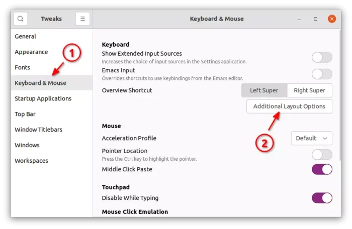 remap keys ubuntu