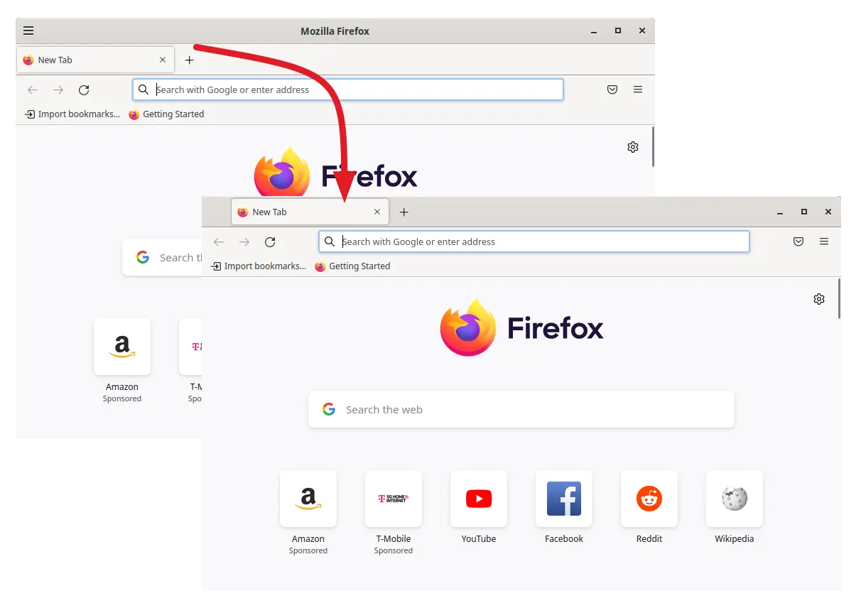 How To Hide Title bar In Firefox To Save Screen Space In Your Linux 