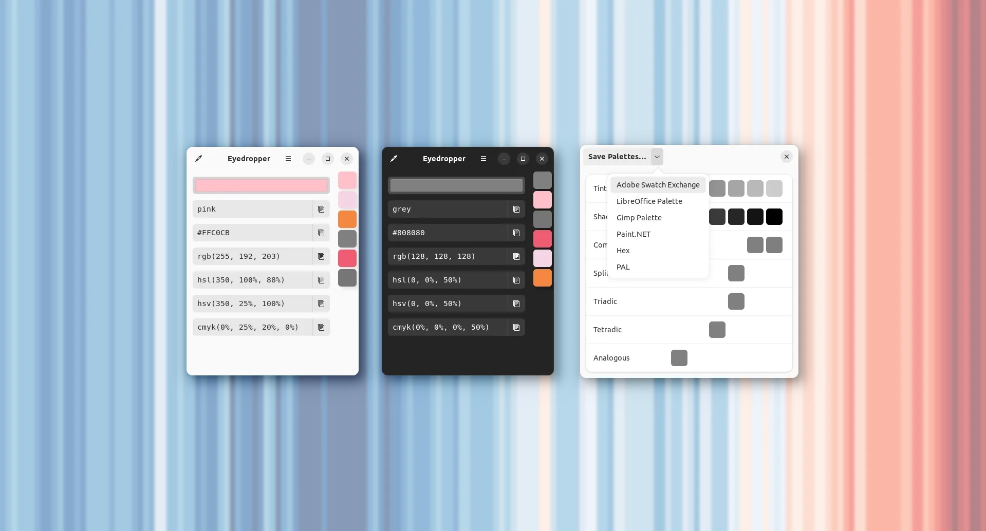 Eyedropper Color Picker 1.0.0 Can Export Palettes For LibreOffice - FOSTips